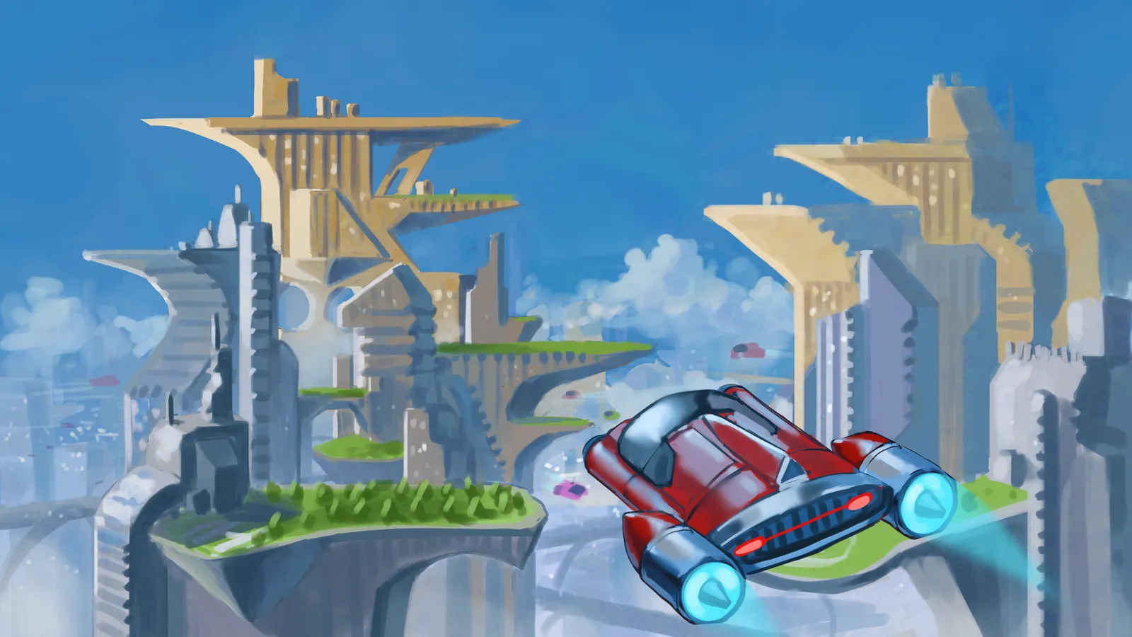 Egg Hunt 2026 world art: Sunnyside's floating city