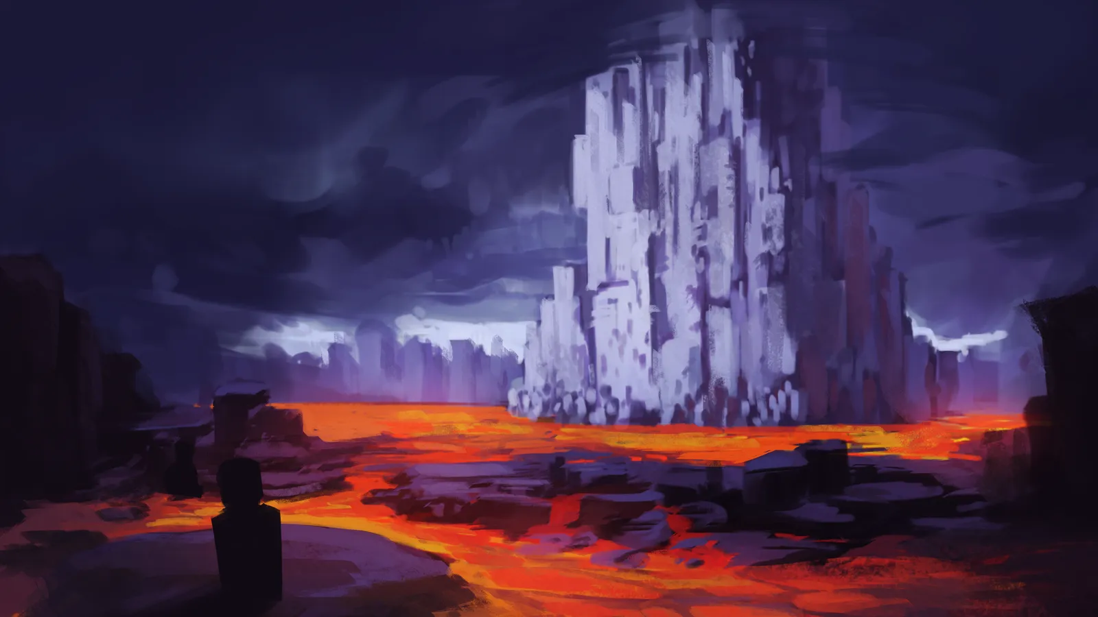 Egg Hunt 2026 world art: Pavlava Ruins rising over the lava